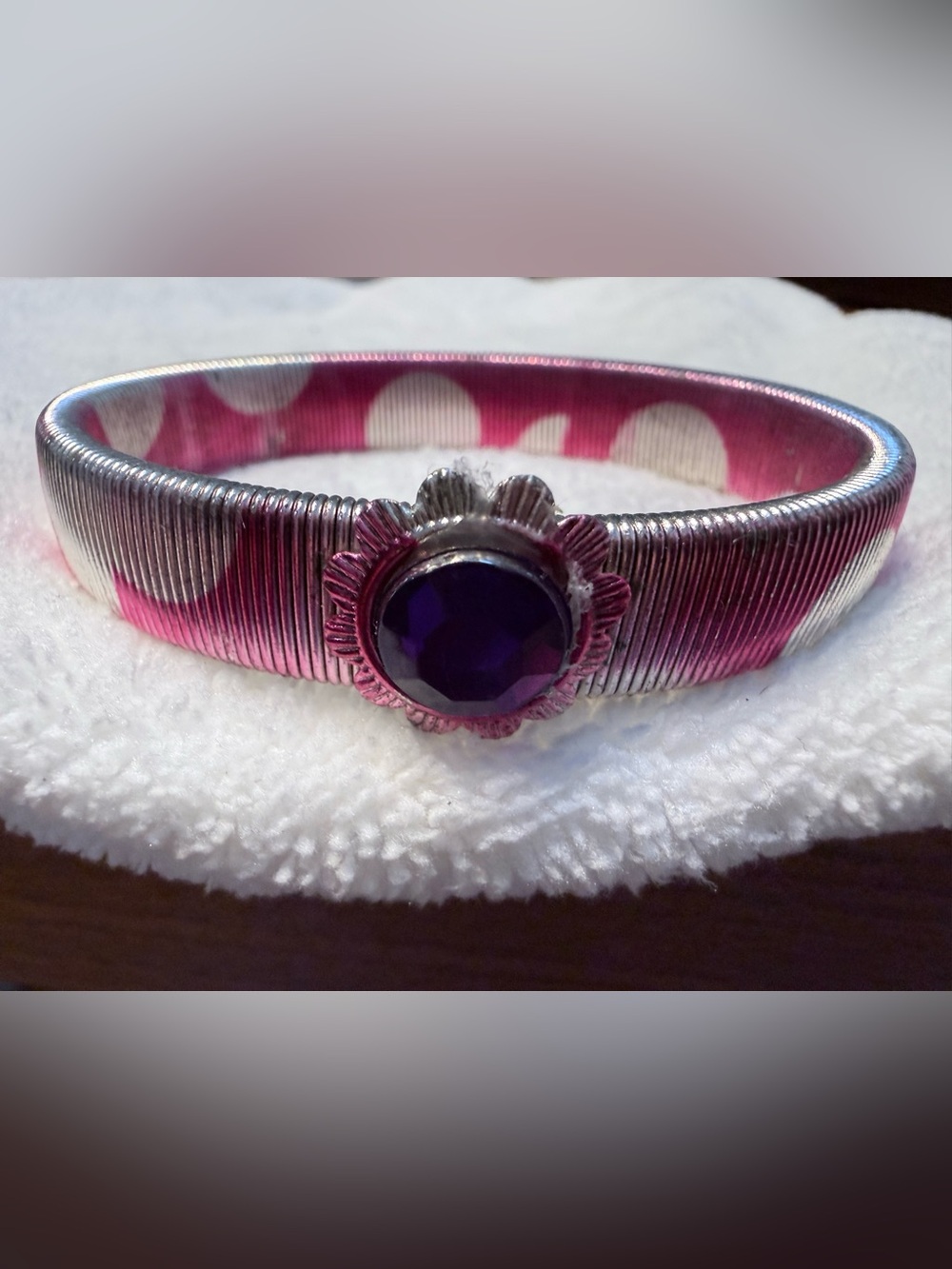 Vintage stretch spring bangle bracelet